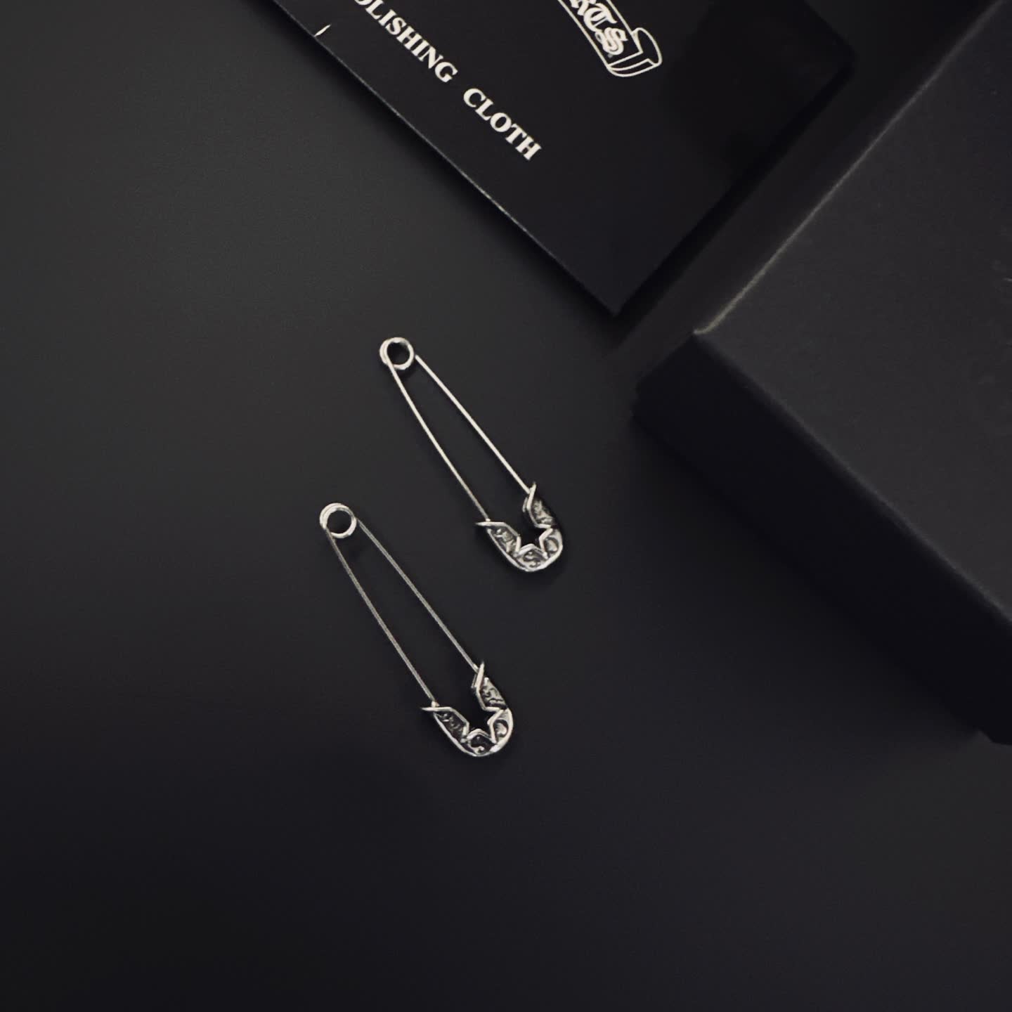 Chrome Hearts Silver Safety Pins